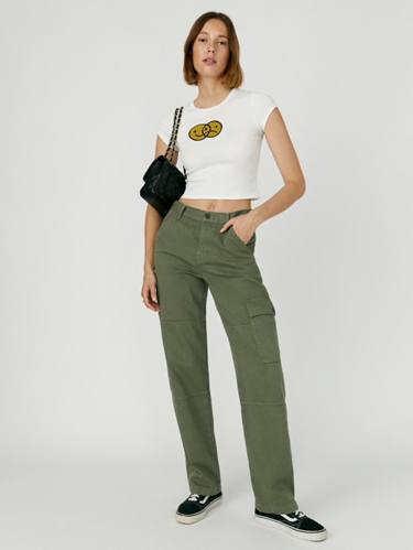 The Bailey High Rise Utility Pant in Army