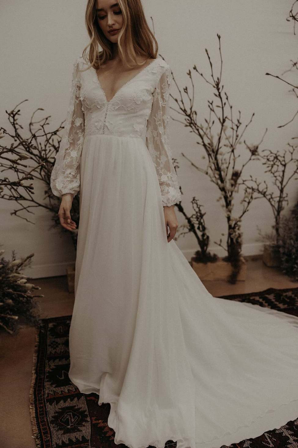 Flowy Wedding Dress For Your Body Type