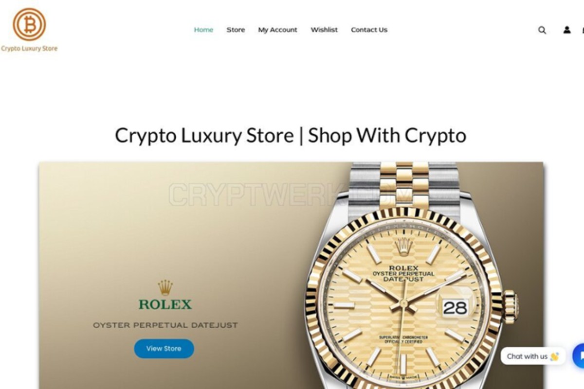 Shop with crypto at Crypto Luxury Store